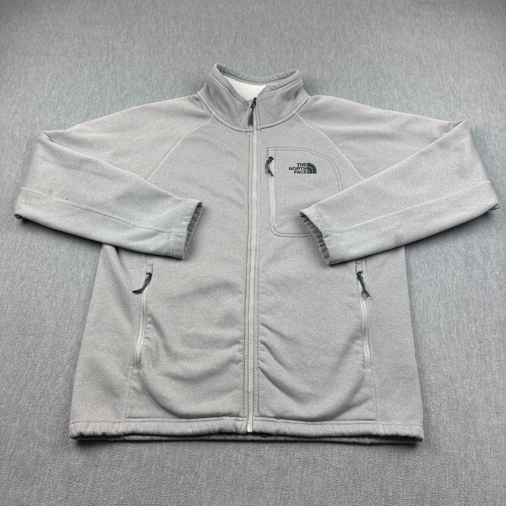 The North Face Jacket Men Large Gray Timber Sherpa Fleece Lined‎ Hiking Outdoor